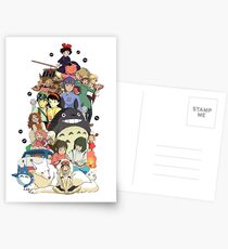 Ghibli movies Postcards
