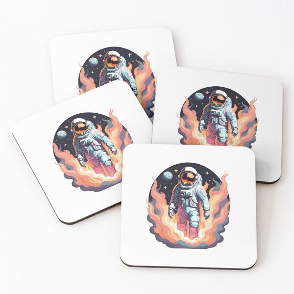 Item preview, Astronaut in flames, burning astronaut designed and sold by EtherealDesires.