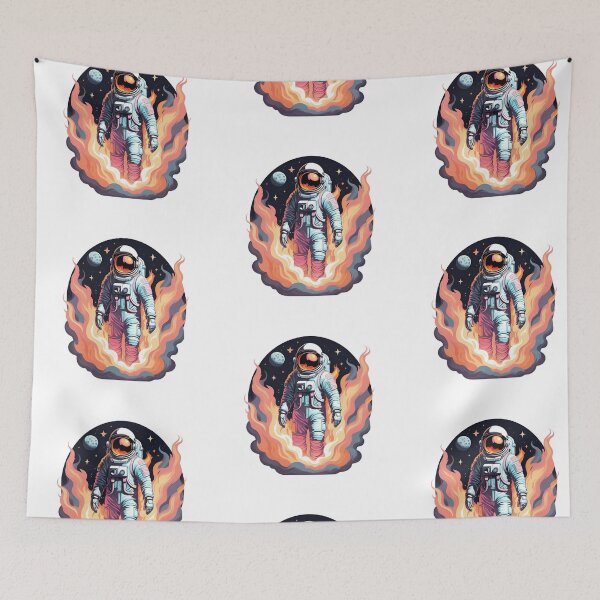 Item preview, Astronaut in flames, burning astronaut designed and sold by EtherealDesires.
