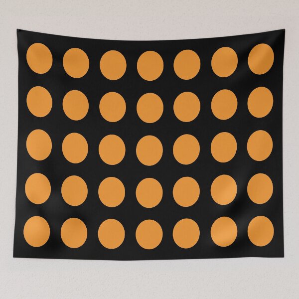 Item preview, ORANGE and BLACK Symmetrical POLKA DOTS  designed and sold by RachelMacht.