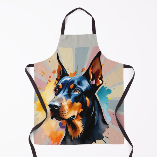 Item preview, Natural Ear Doberman Retro designed and sold by StarStudio360.