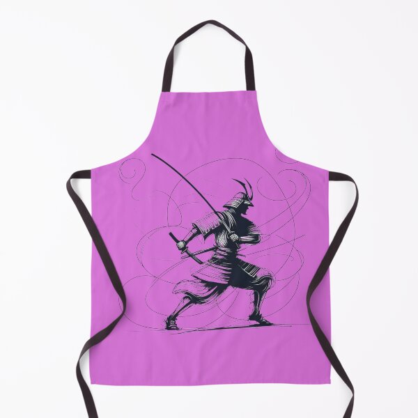 Item preview, Samurai in dynamic pose, swirling lines. designed and sold by ArtComixHaven.
