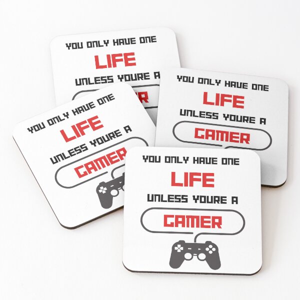 Item preview, You Only Have One Life Unless You're A Gamer Essential T-shirt designed and sold by Qafilla  ⭐⭐⭐⭐⭐.