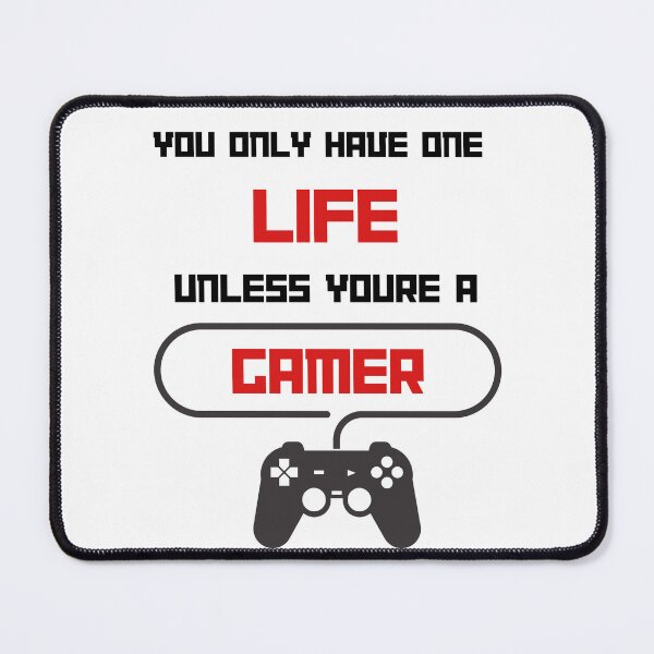 Item preview, You Only Have One Life Unless You're A Gamer Essential T-shirt designed and sold by Qafilla ⭐⭐⭐⭐⭐.