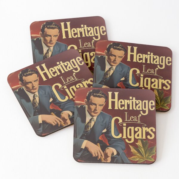 Item preview, Refined Gentleman's Choice - Vintage Cigar Advertisement Poster designed and sold by David Balzen.