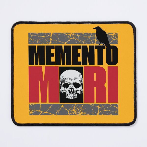 Item preview, Memento Mori VI - Skull And Crow - Latin Quote - Stoic Stoicism Philosophy designed and sold by WIZECROW.
