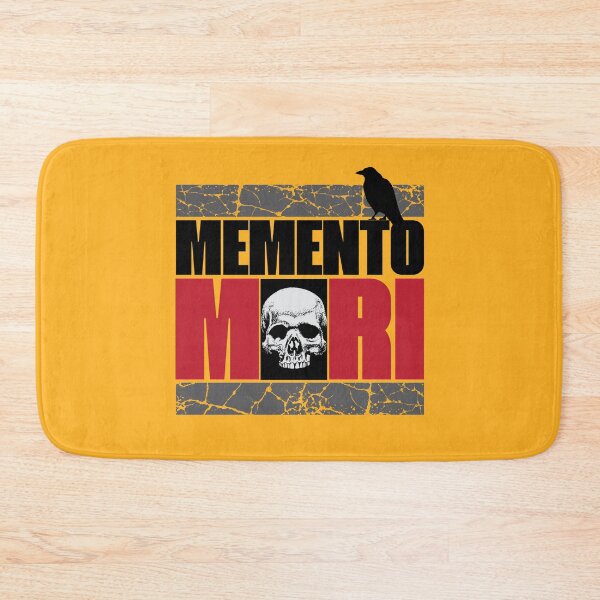 Item preview, Memento Mori VI - Skull And Crow - Latin Quote - Stoic Stoicism Philosophy designed and sold by WIZECROW.