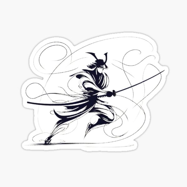 Item preview, Warrior in dynamic pose, wielding a long weapon. designed and sold by ArtComixHaven.