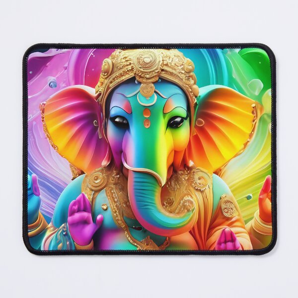 Item preview, Ganesha pop art Holi festival maximum color trance designed and sold by Toms Tee.