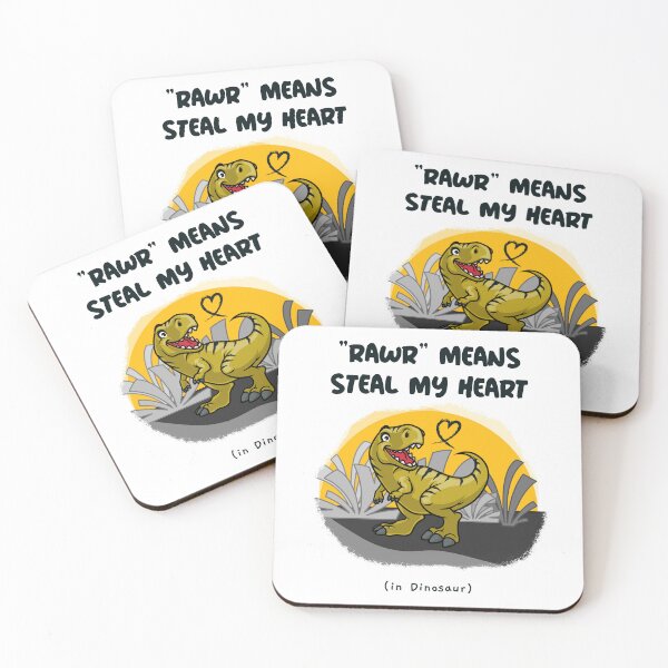 Item preview, Dino Love: Rawr Steals Hearts designed and sold by APACreative.