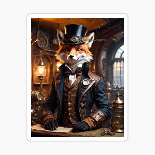 Item preview, Steam Punk Anthro Fox designed and sold by NerdscapeDC.