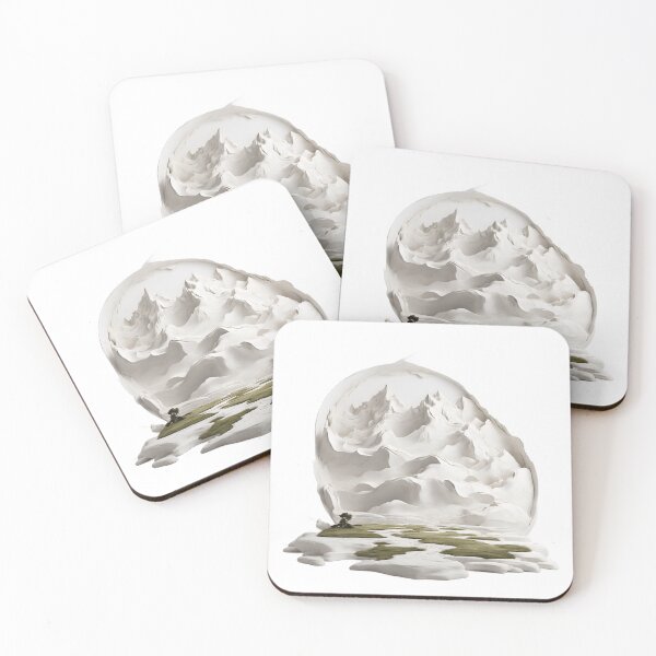 Item preview, Landscape and white mountains designed and sold by Digistorma.