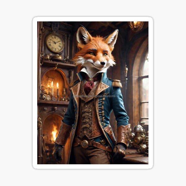 Item preview, Steam Punk Anthro Fox designed and sold by NerdscapeDC.