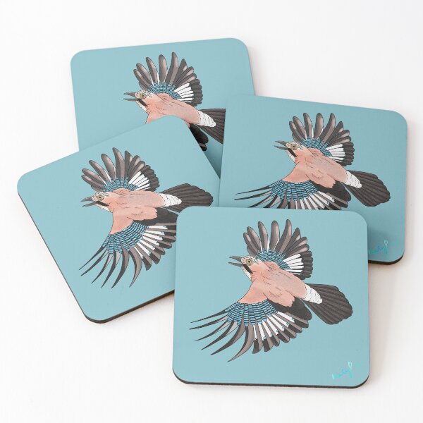 Item preview, Eurasian Jay, fly, fly away. Blue designed and sold by Naty Design Prague.