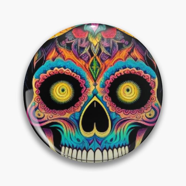 Item preview, Colorful Floral Sugar Skull designed and sold by TheDarkWardrobe.