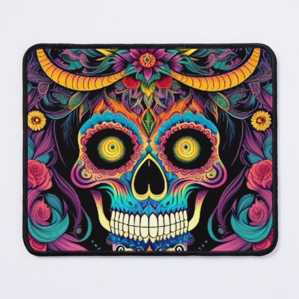 Item preview, Colorful Floral Sugar Skull designed and sold by TheDarkWardrobe.