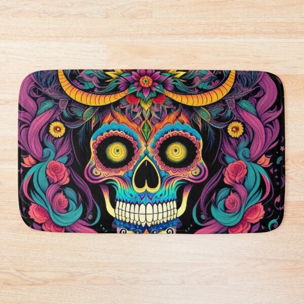 Item preview, Colorful Floral Sugar Skull designed and sold by TheDarkWardrobe.