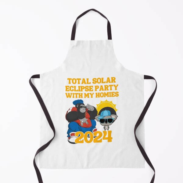 Item preview, Total solar eclipse party with my homies 2024, cute koala with his guerrilla homie designed and sold by BritishDelights.