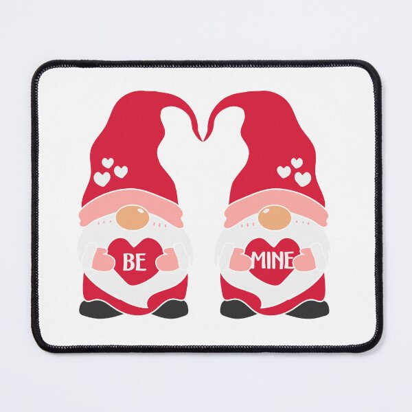 Item preview, gnomes holding hearts illustration designed and sold by Funky Fibers.
