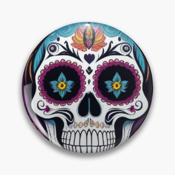 Item preview, Colorful Floral Sugar Skull designed and sold by TheDarkWardrobe.