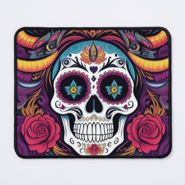 Item preview, Colorful Floral Sugar Skull designed and sold by TheDarkWardrobe.