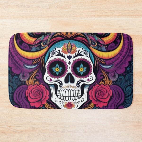 Item preview, Colorful Floral Sugar Skull designed and sold by TheDarkWardrobe.