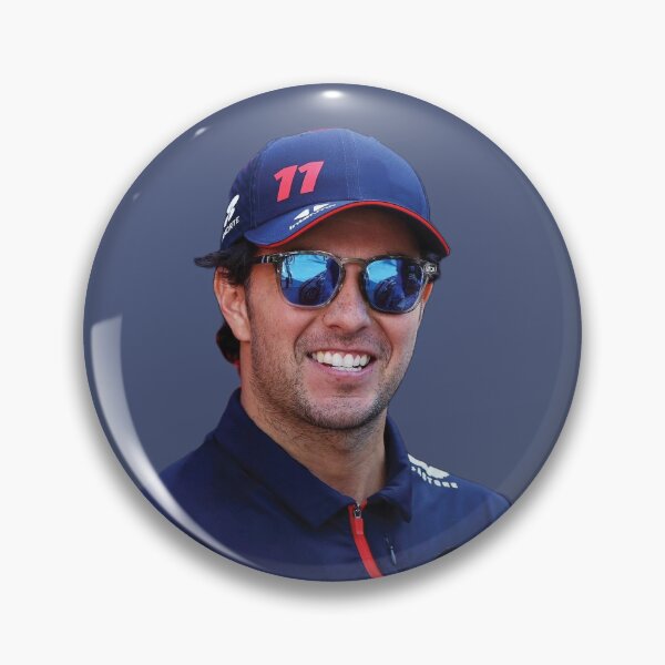 Item preview, Sergio Checo F1 Driver smiling with sunglasses F1 Team Max Teammate designed and sold by FormulaGTee1.