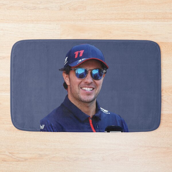 Item preview, Sergio Checo F1 Driver smiling with sunglasses F1 Team Max Teammate designed and sold by FormulaGTee1.