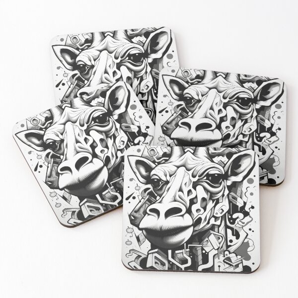Item preview, Grafitti Inspiration Street Art Giraffe cartoon graffiti designed and sold by Toms Tee.