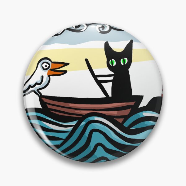 Item preview, Cat in boat with seagull designed and sold by Laksen.