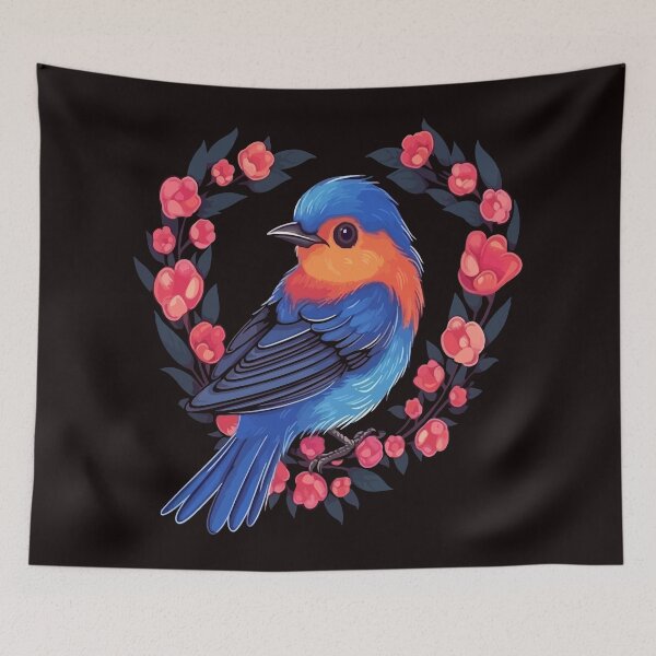 Item preview, Eastern Bluebird Valentine designed and sold by creativellashop.