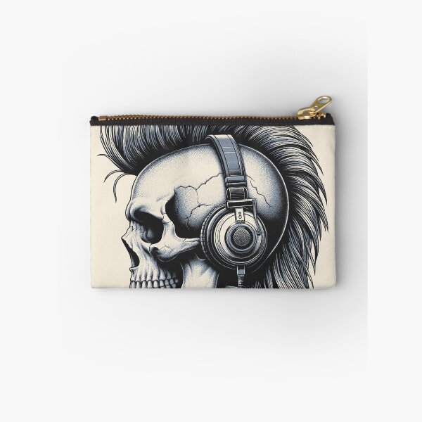 Item preview, Skull wearing Headphones #25 designed and sold by elektronen.