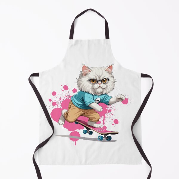 Item preview, A Cute Persian cat Playing skateboard designed and sold by chathai.
