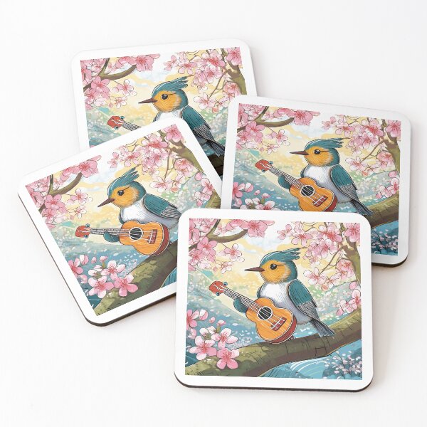 Item preview, Ukulele-playing Uguisu Troubadour designed and sold by omerfdln34.