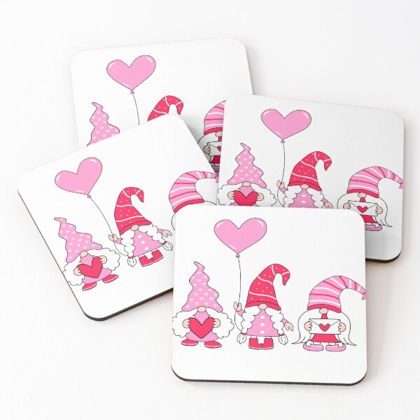 Item preview, cute gnome holding a heart illustration designed and sold by Funky  Fibers.