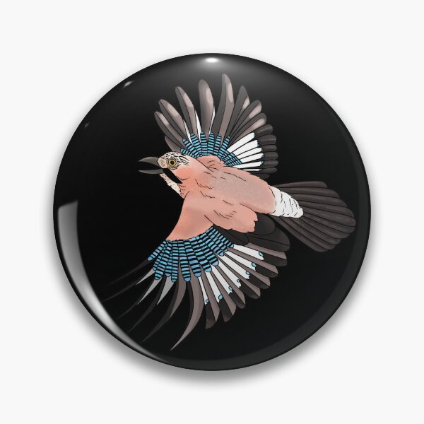 Item preview, Eurasian Jay, fly, fly away. Black designed and sold by Naty Design Prague.