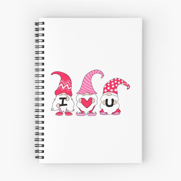 Item preview, cute gnome holding a heart illustration designed and sold by Funky  Fibers.
