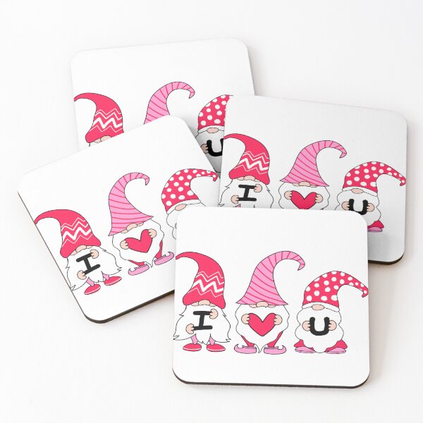 Item preview, cute gnome holding a heart illustration designed and sold by Funky  Fibers.