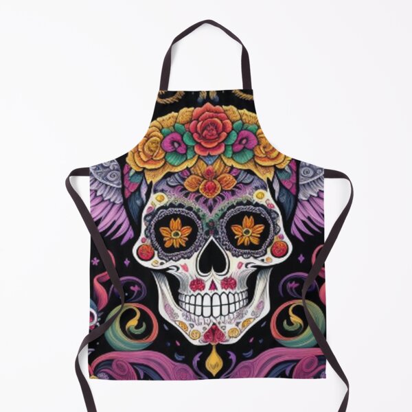 Item preview, Colorful Winged Floral Sugar Skull designed and sold by TheDarkWardrobe.