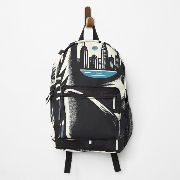 Item preview, Urban Feline Elegance - Cat with Sunglasses and City View designed and sold by diegomenjivar92.