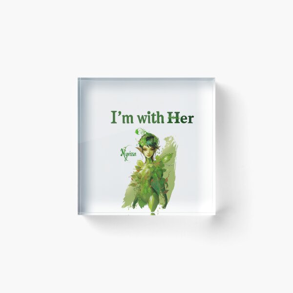 Item preview, Nyrissa from Pathfinder: Kingmaker - I'm With Her designed and sold by PhoenixHatter.