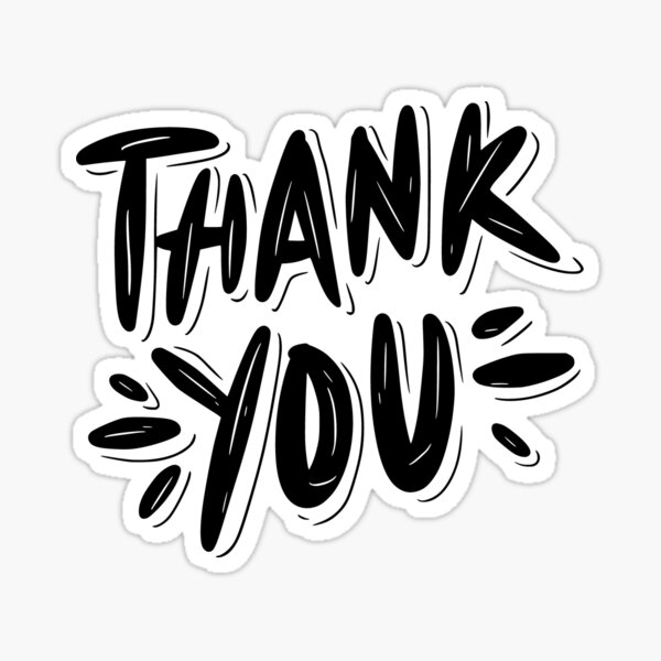 Item preview, Thank You Sticker designed and sold by WorldArt-Corner.