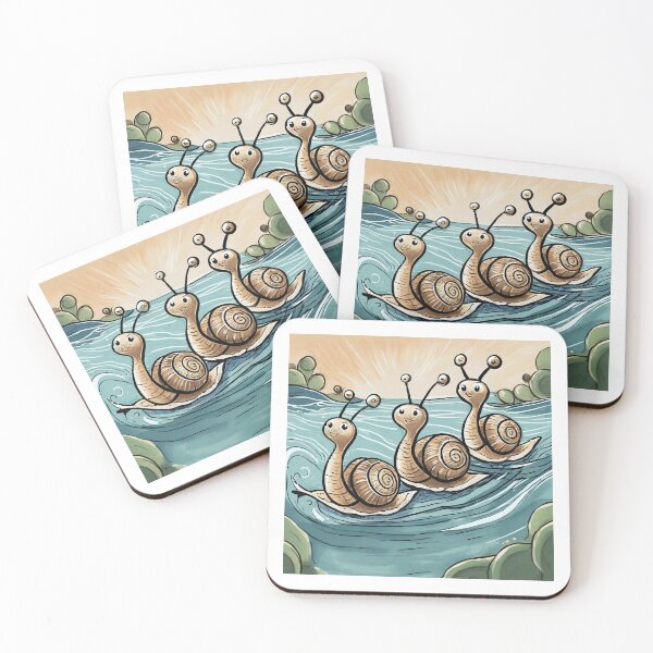 Item preview, Synchronized Swimming Snail Squad designed and sold by omerfdln34.