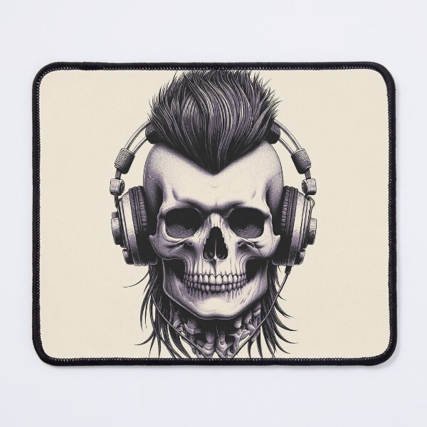 Item preview, Skull wearing Headphones #26 designed and sold by elektronen.