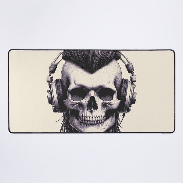Item preview, Skull wearing Headphones #26 designed and sold by elektronen.