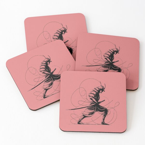 Item preview, Samurai in dynamic stance, surrounded by abstract lines designed and sold by ArtComixHaven.