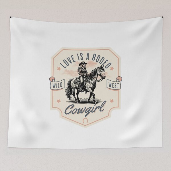 Item preview, Love is a Rodeo Cowgirl Desert Theme designed and sold by retrorascal.
