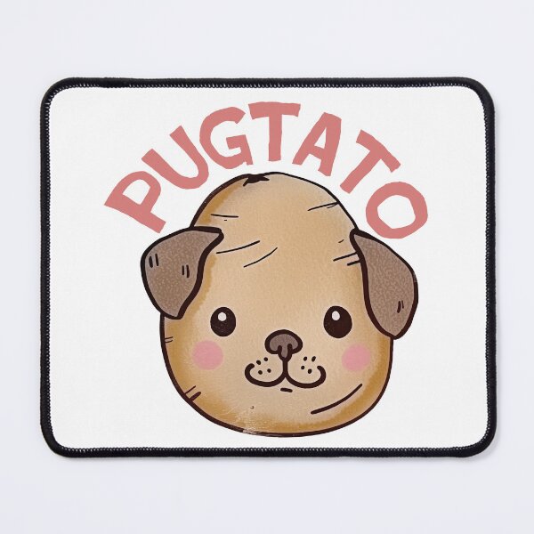 Item preview, Pugtato, Pug Potato, Cute Puppy Kawaii retro Vintage designed and sold by PrintShangri-La.