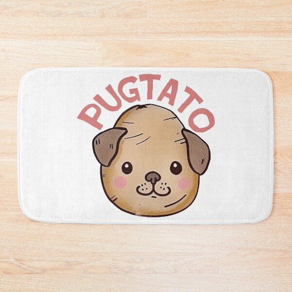 Item preview, Pugtato, Pug Potato, Cute Puppy Kawaii retro Vintage designed and sold by PrintShangri-La.