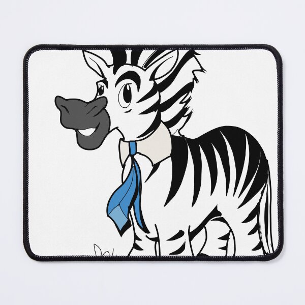 Item preview, Cute cartoon zebra in a tie designed and sold by Pittstop.